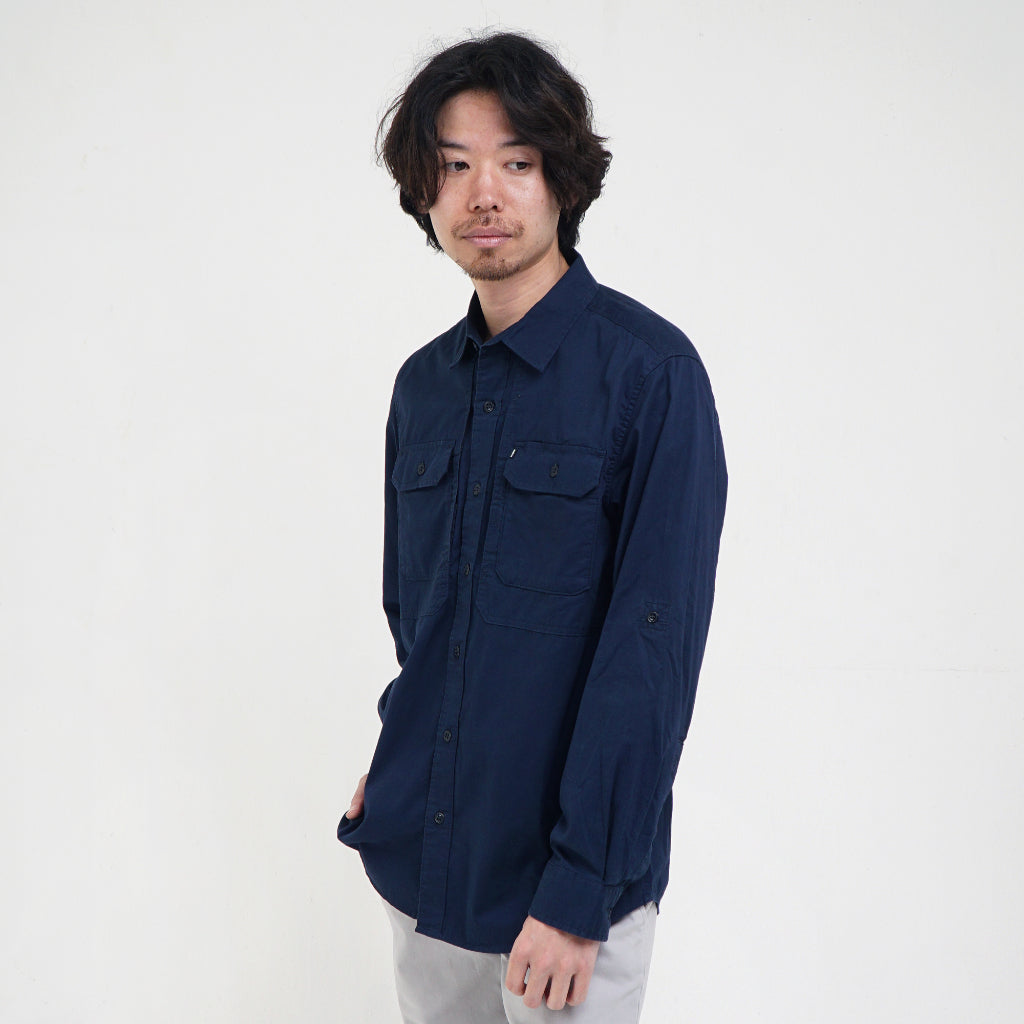 Kemeja Lengan Panjang GORDON C065 NAVY