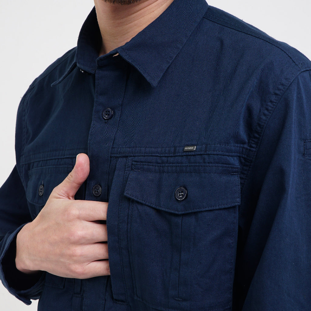 M.Gee Kemeja Kerja Outdoor Lengan Panjang GORDON C059 NAVY