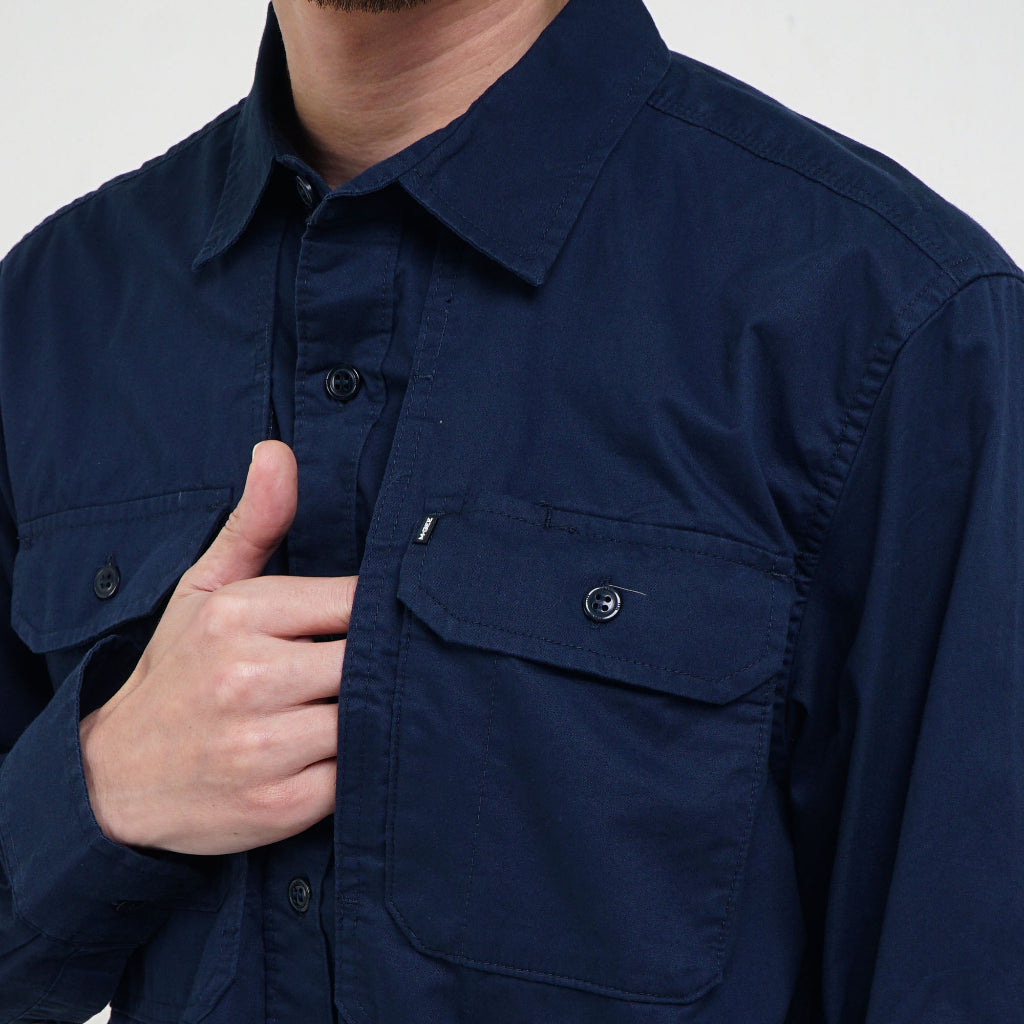 Kemeja Lengan Panjang GORDON C065 NAVY