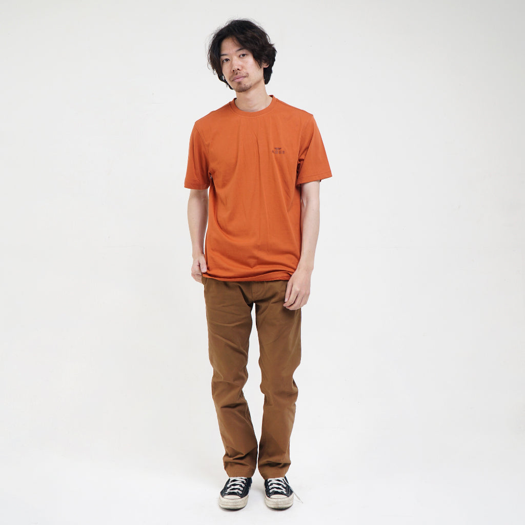 M.Gee Kaos Polos Pria Simple Lengan Pendek Mgee OLIVER C092 ORANGE