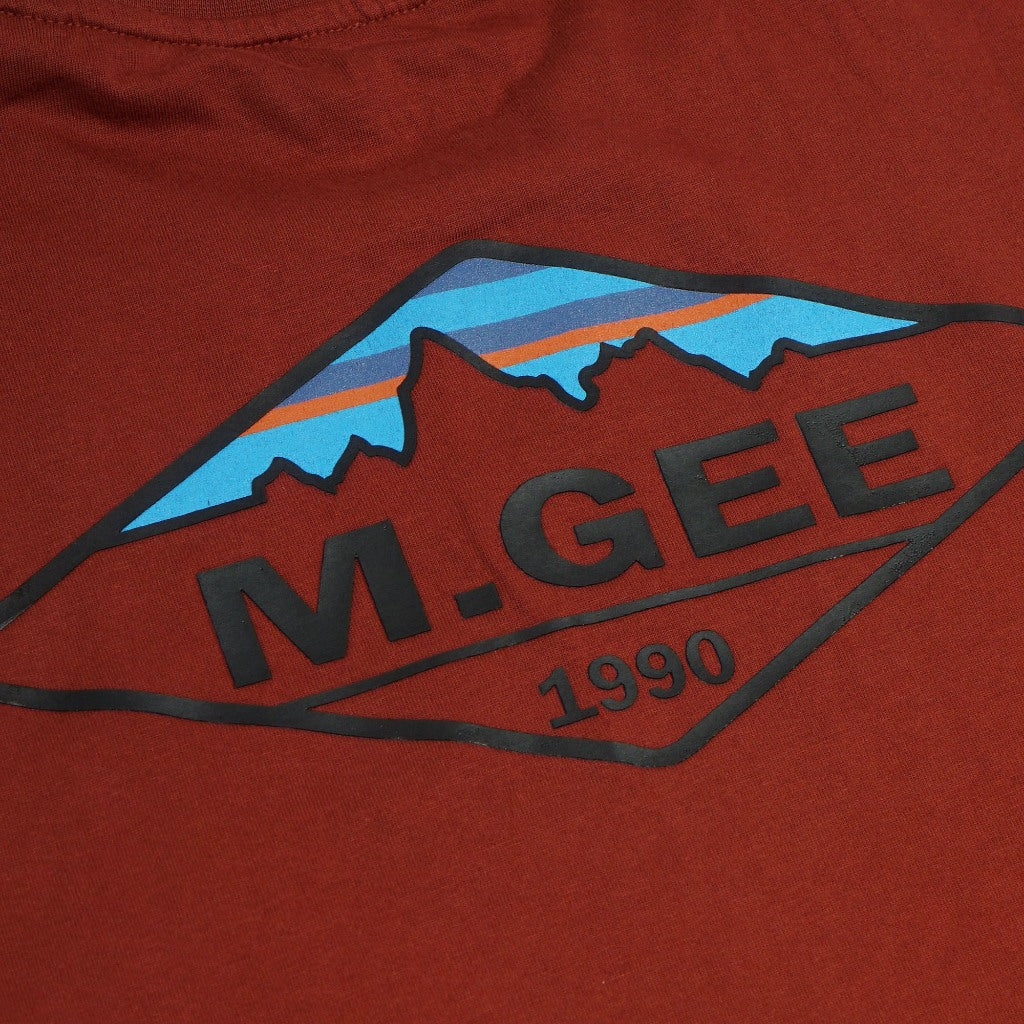 M.Gee Kaos Polos Pria Lengan Pendek Mgee Original OLIVER C120 Maroon