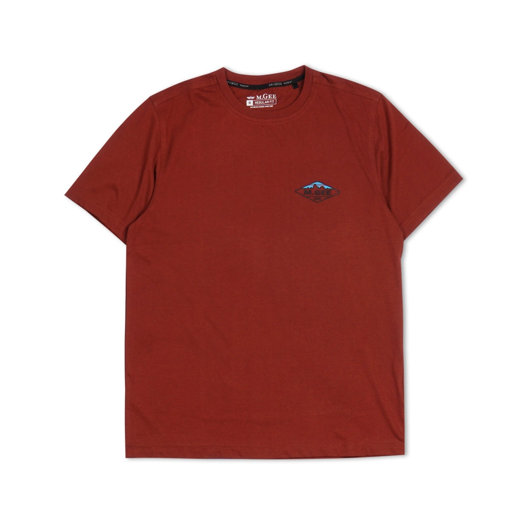 M.Gee Kaos Polos Pria Lengan Pendek Mgee Original OLIVER C120 Maroon