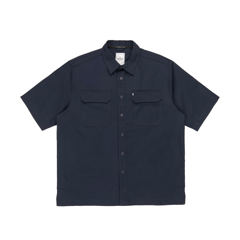 MGee Kemeja Outdoor Lengan Pendek Pria Stretch Tudor C005 Navy