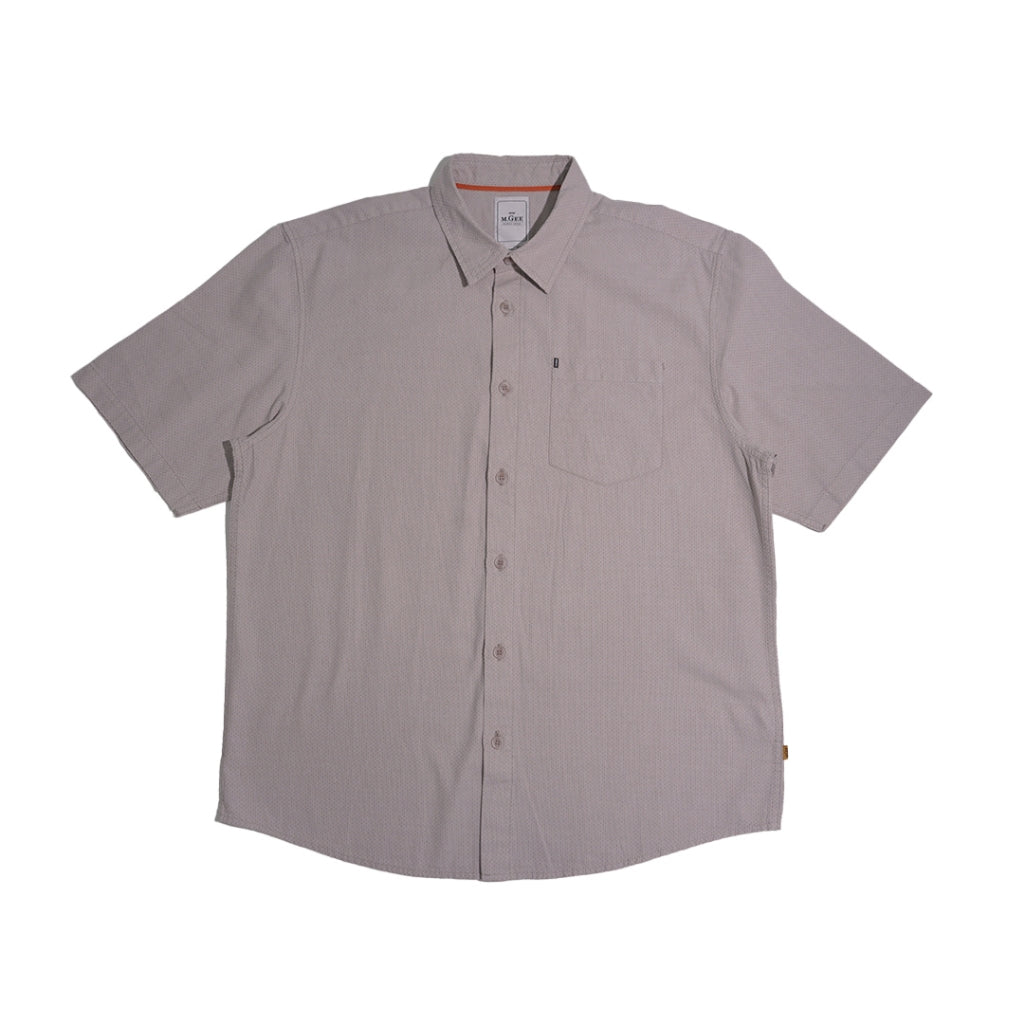 M.Gee Kemeja Casual Lengan Pendek Pria Mgee Original ALTO C115 Cream