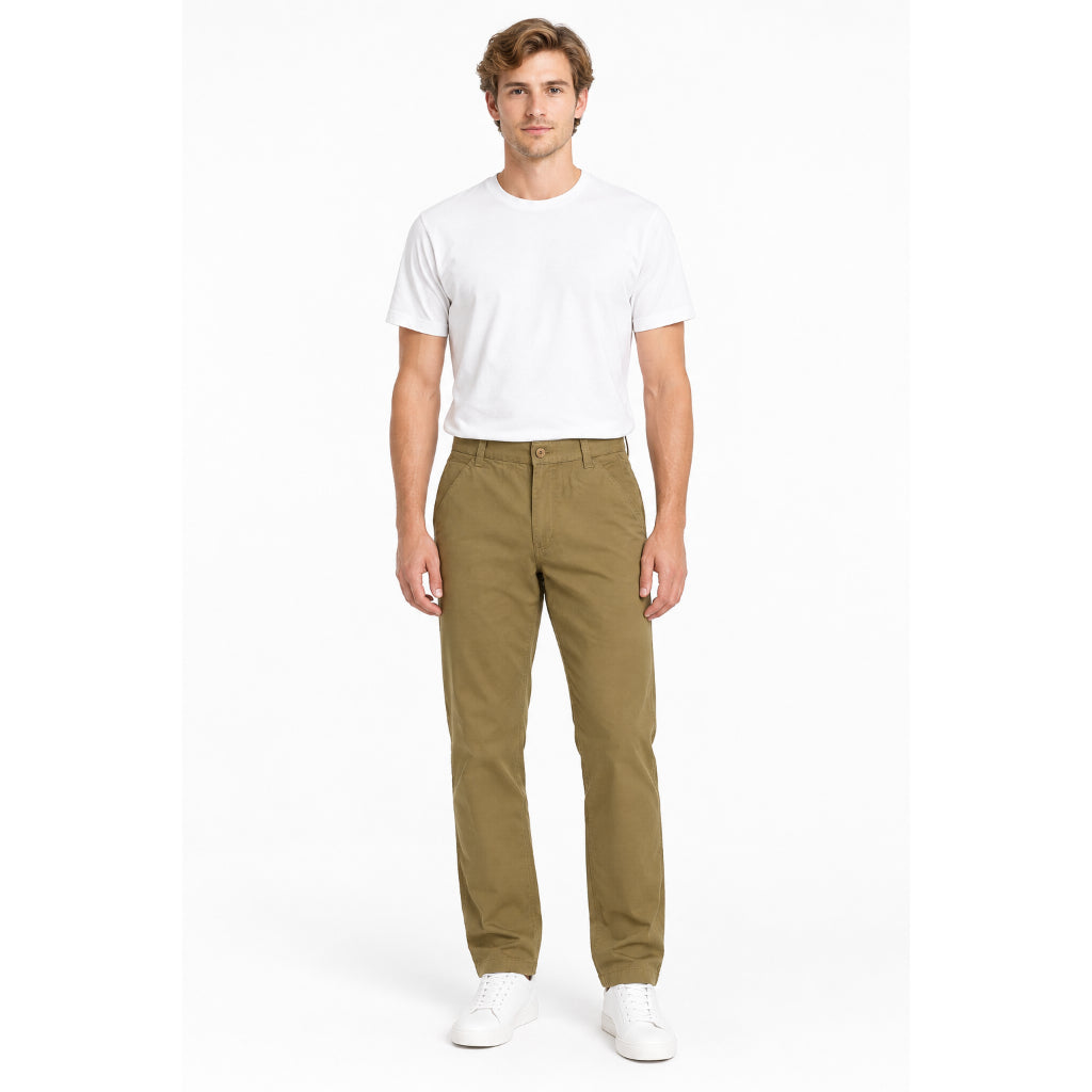 MGee Celana Panjang Pria Chino Forza C045 Light Olive - MGBUBR0020 06F