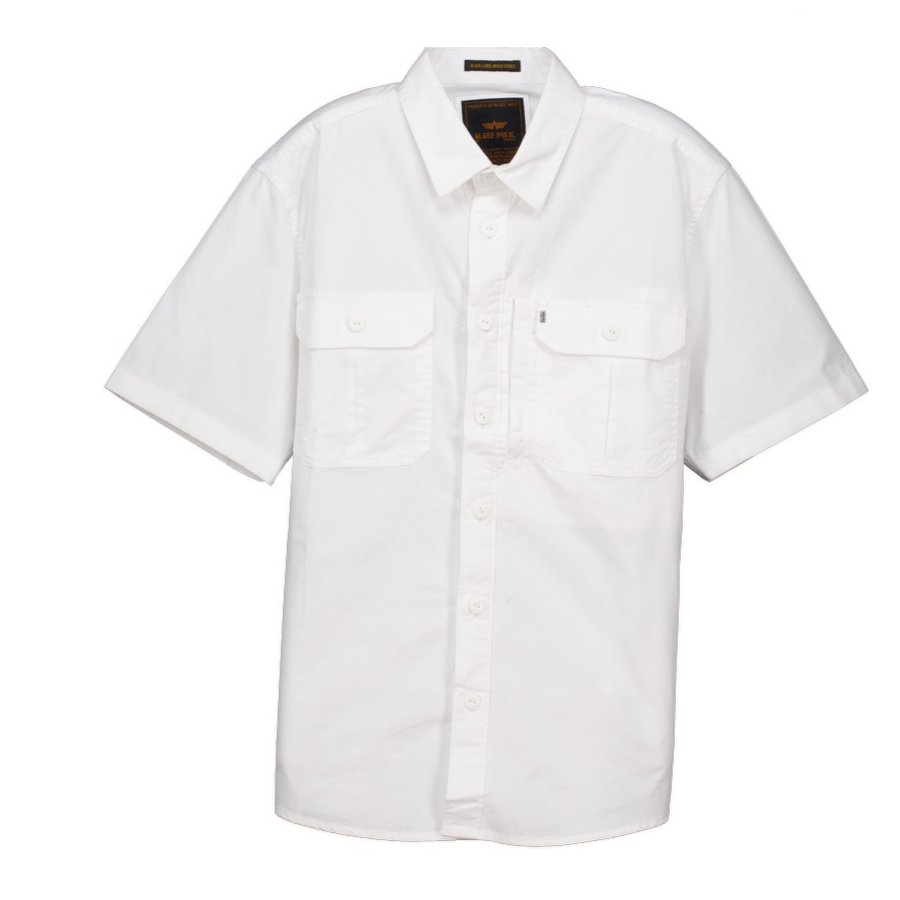 MGee Kemeja Pria Outdoor Lengan Pendek Putih Shirt RANGER - MGAKAR0513