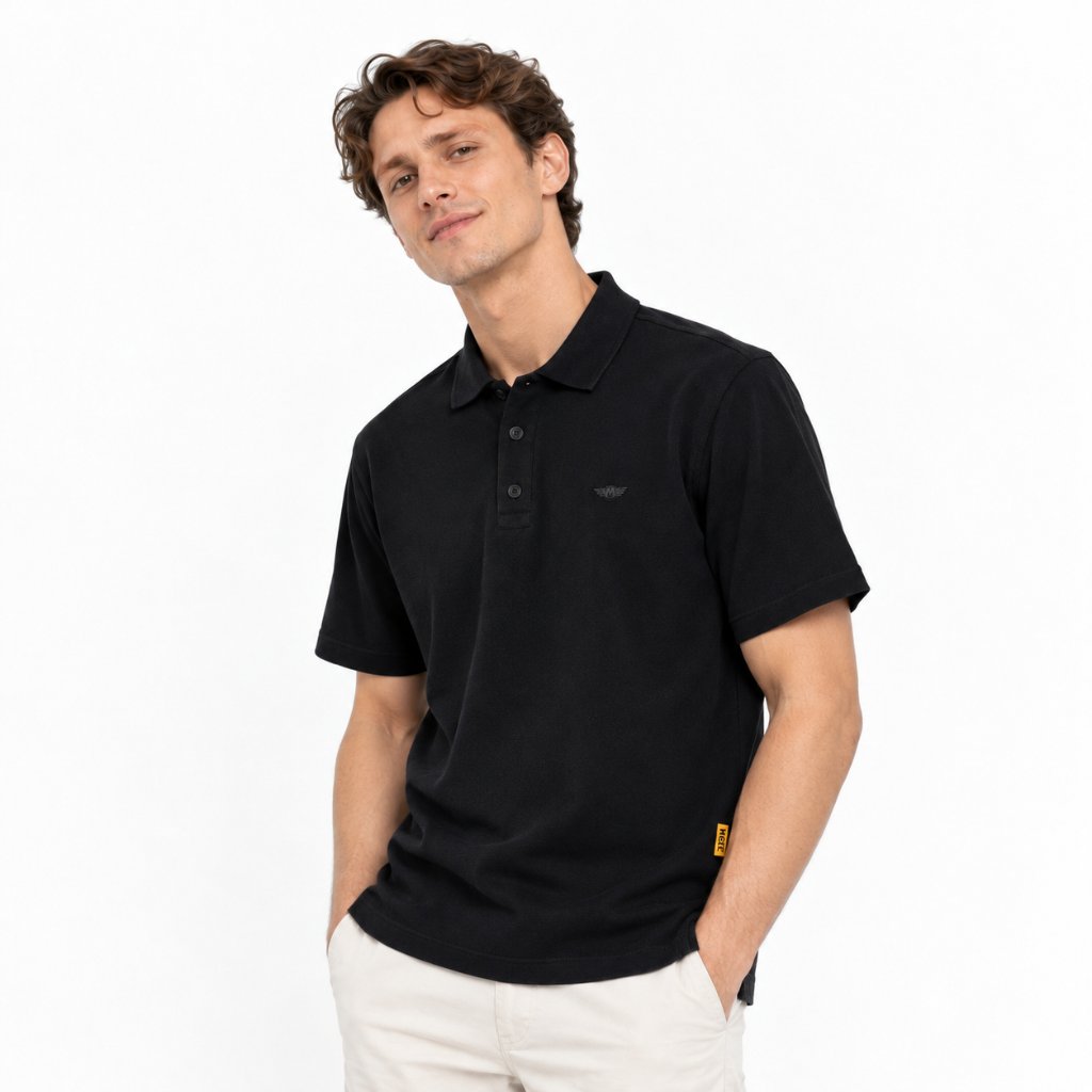 M.Gee Kaos Polo Wanky Pria Lengan Pendek Mgee MARK - MGAPAR0052 Black