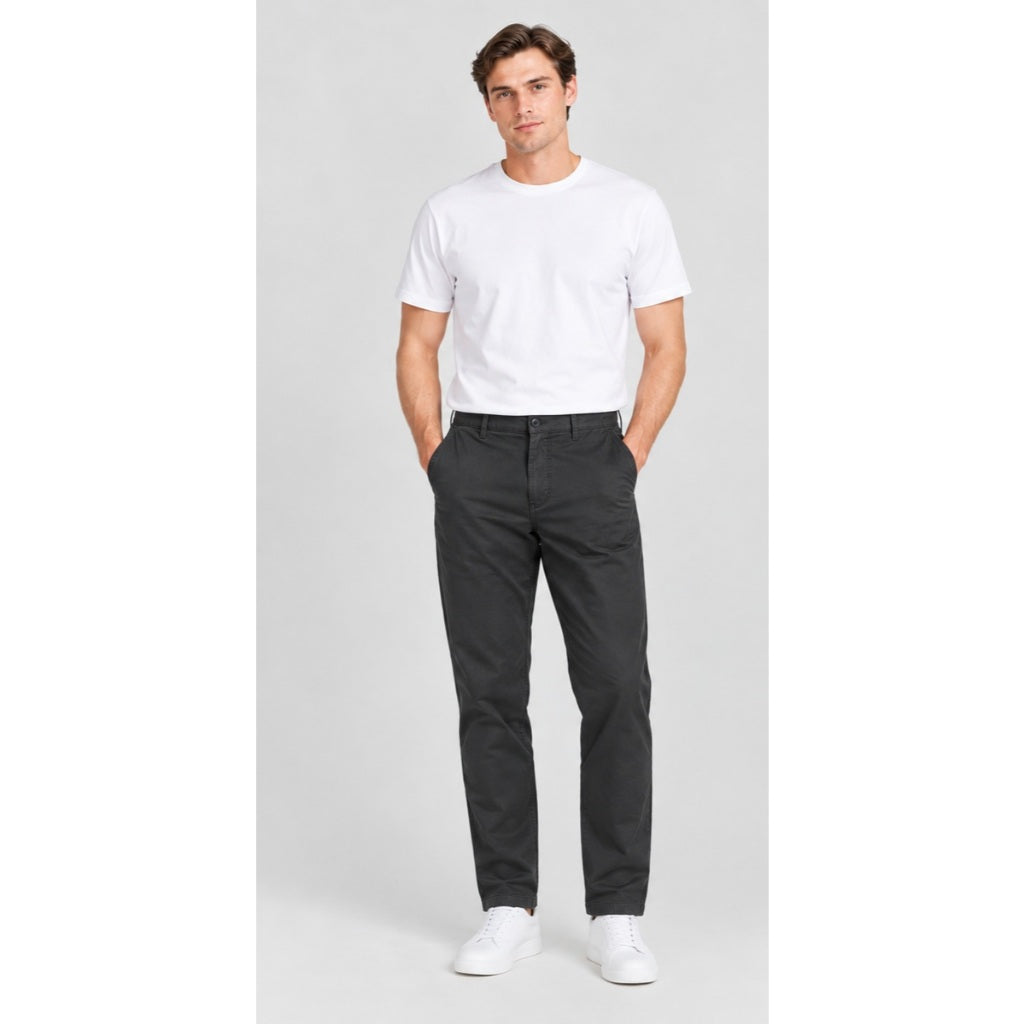 MGee Celana Chino Panjang Pria Chinos Regular Pant FORZA C024 DARK GREY - MGBUBR0047 04B