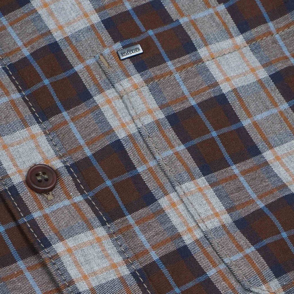 Kemeja Lengan Pendek ALTO C157 Brown