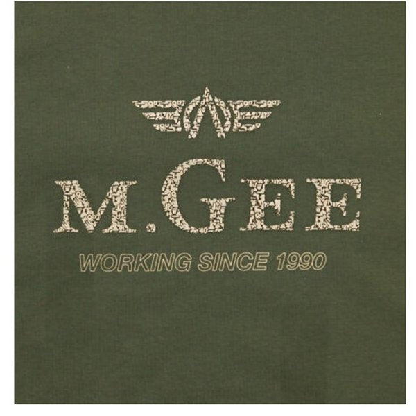 MGee Kaos Pria Lengan Pendek Oliver C135 Green - MGAIAR0070