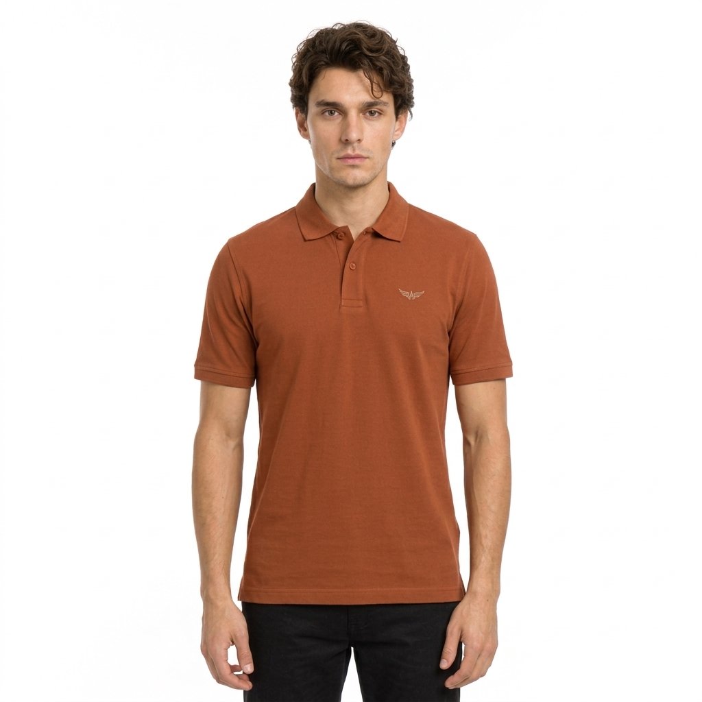 M.Gee Kaos Polo Wanky Pria Lengan Pendek Mgee MARK - MGAPAR0055 Brown