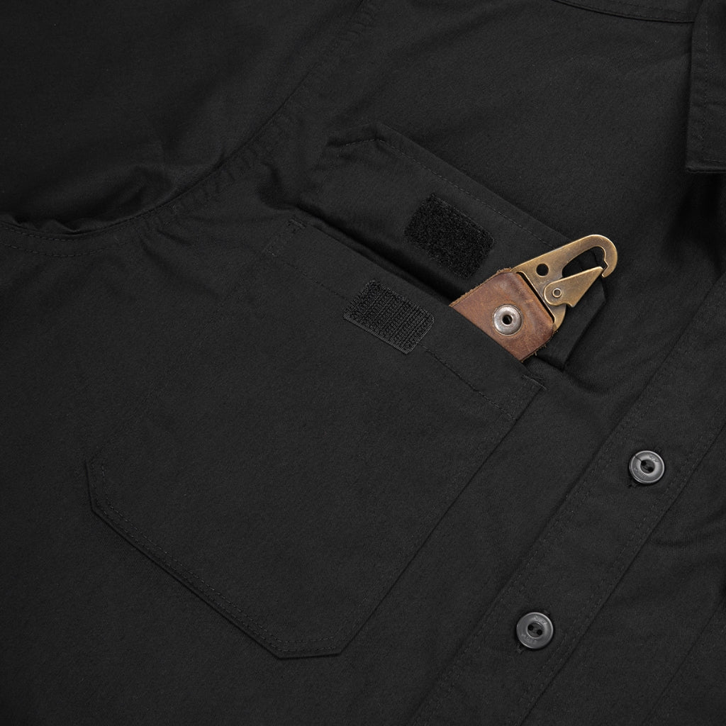 MGee Kemeja Outdoor Lengan Pendek Pria Stretch Tudor C005 Black