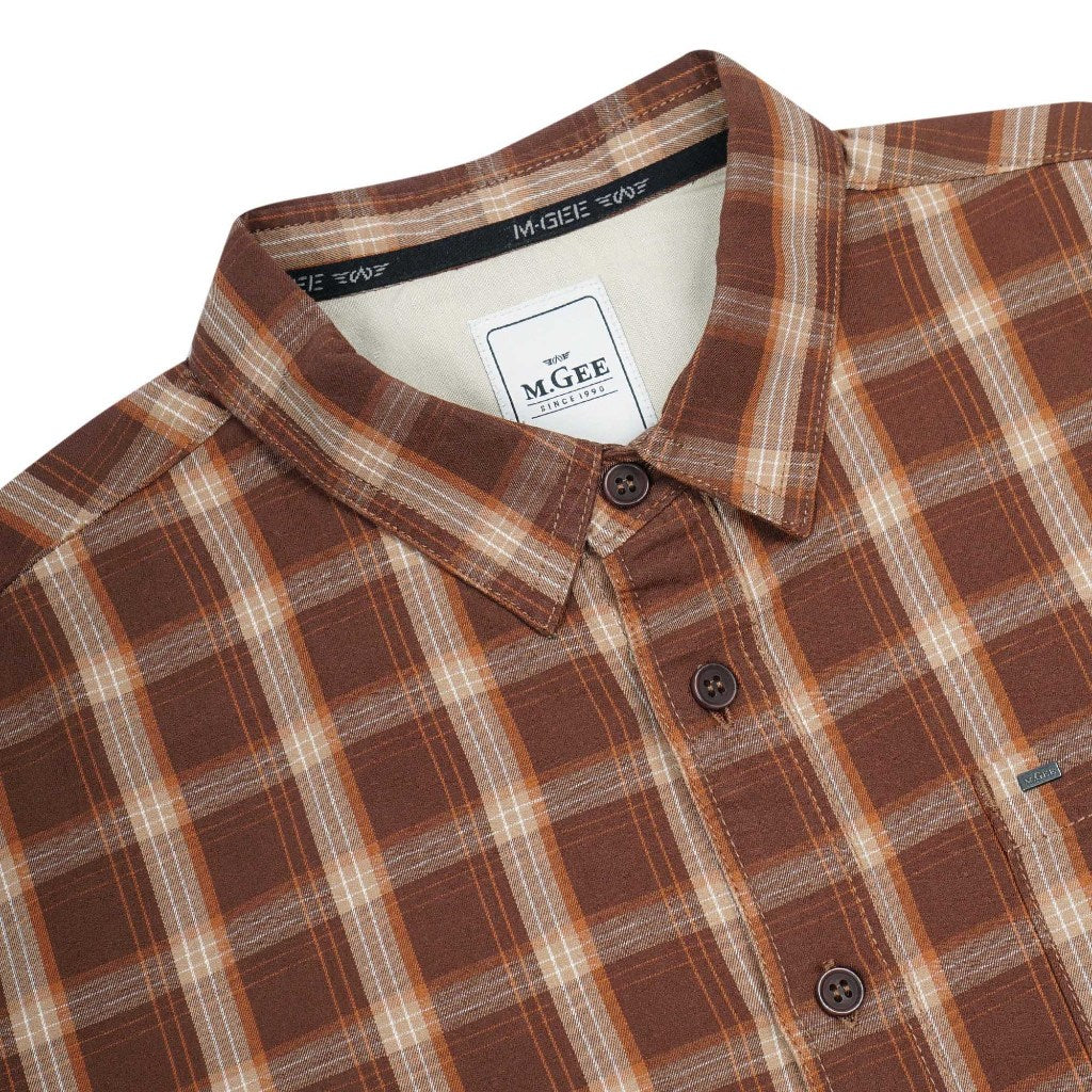 Kemeja Lengan Pendek Alto C162 Brown