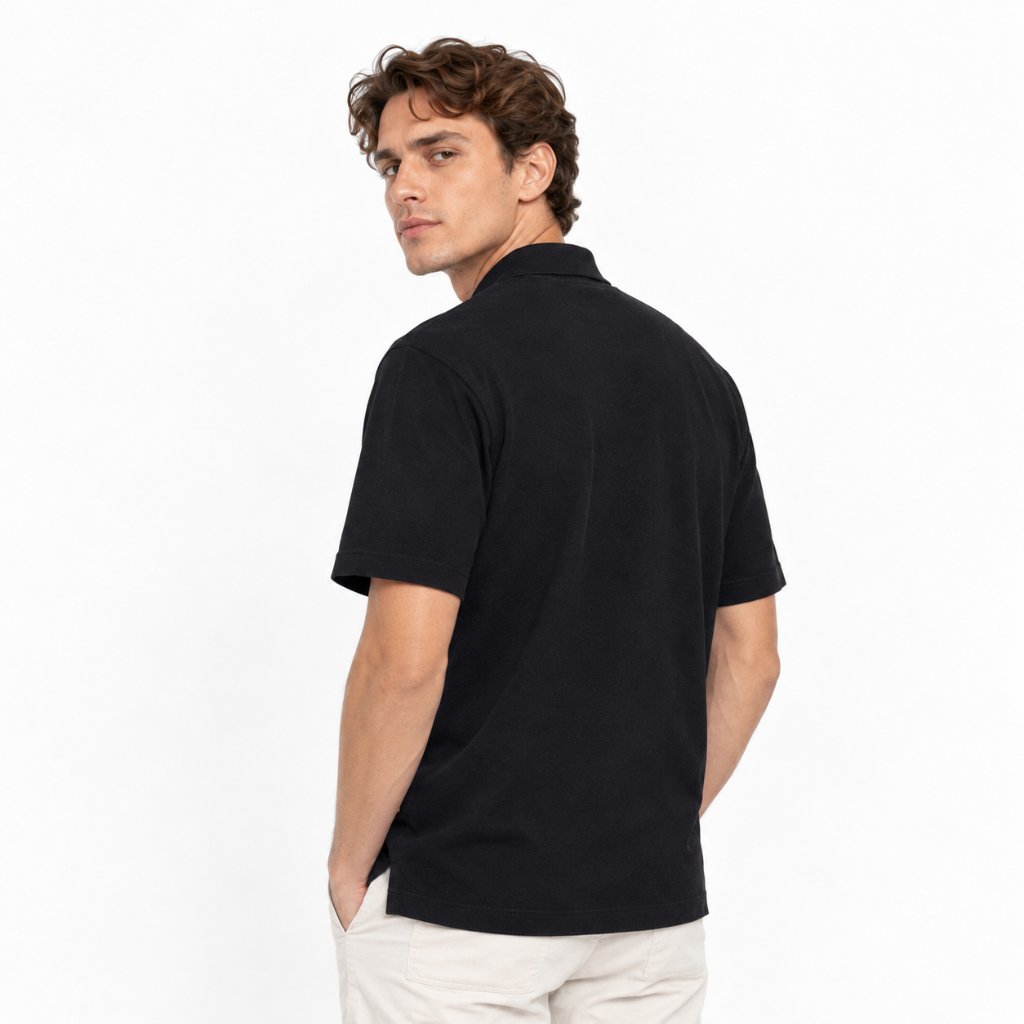 M.Gee Kaos Polo Wanky Pria Lengan Pendek Mgee MARK - MGAPAR0052 Black