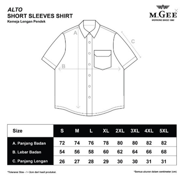 Kemeja Lengan Pendek Alto C162 Brown