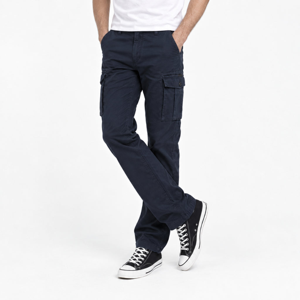 M.Gee Celana Panjang Cargo Pria Greg-s C003 Navy - MGBGBR0021.02H