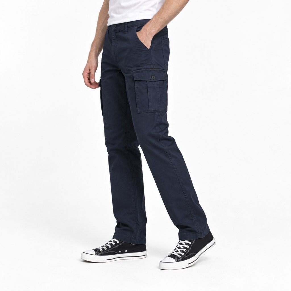 M.Gee Celana Panjang Cargo Pria Greg-s C003 Navy - MGBGBR0021.02H
