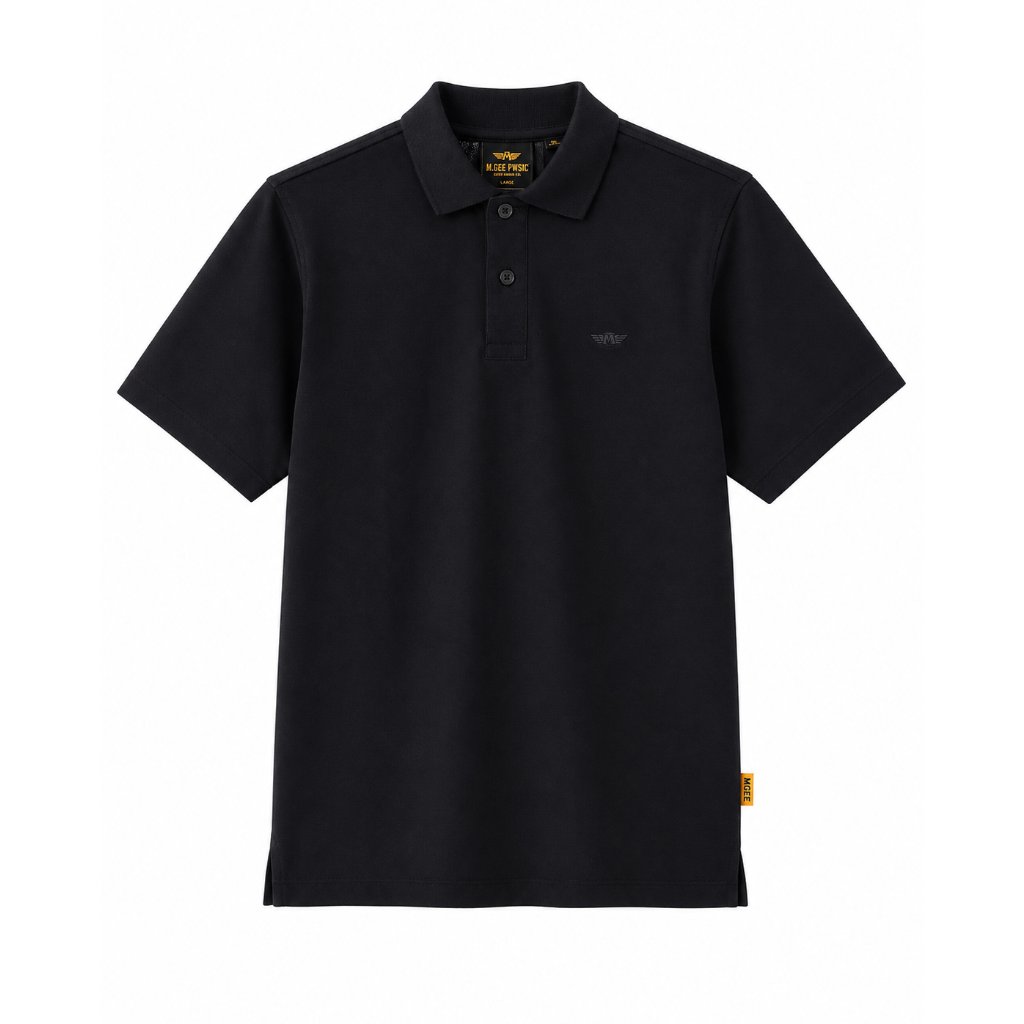 M.Gee Kaos Polo Wanky Pria Lengan Pendek Mgee MARK - MGAPAR0052 Black