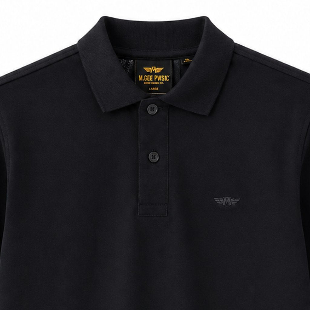 M.Gee Kaos Polo Wanky Pria Lengan Pendek Mgee MARK - MGAPAR0052 Black