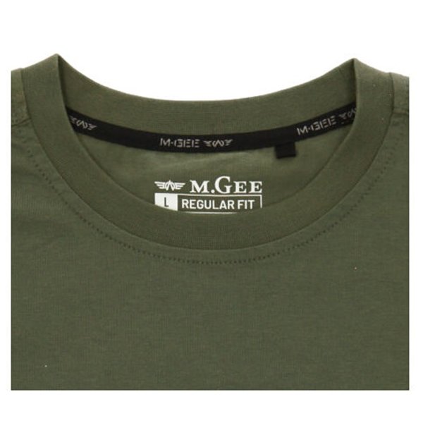 MGee Kaos Pria Lengan Pendek Oliver C135 Green - MGAIAR0070
