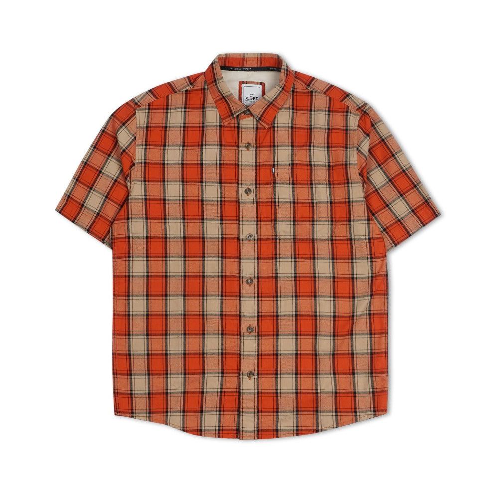 Kemeja Lengan Pendek Alto C143 Orange