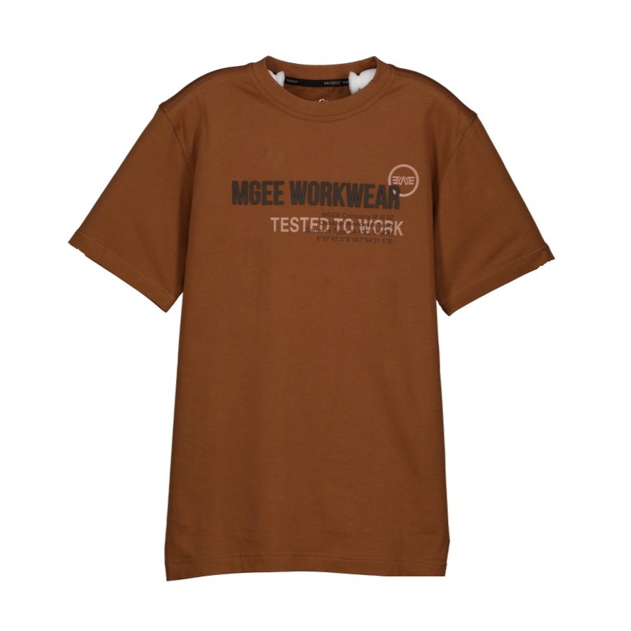 MGee T-Shirt Polos Pria Lengan Pendek OLIVER C124 BROWN - MGAIAR0071P.03A