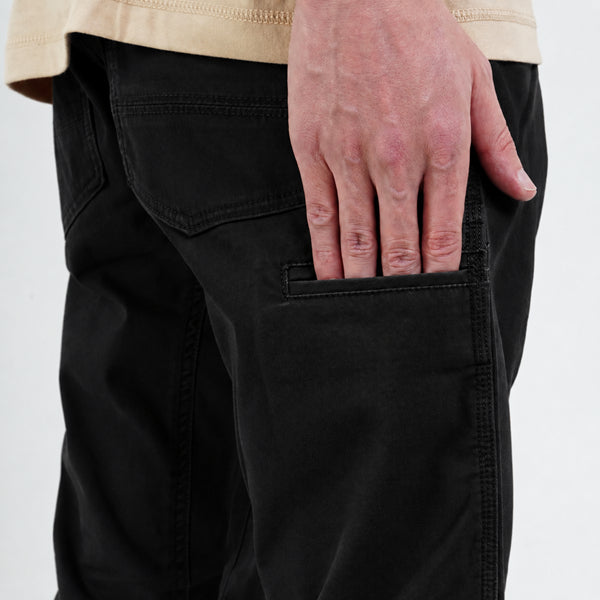 MGee Celana Chino Panjang Pria Chinos M Gee Vincent C017 Black - MGBCBR0006.01A