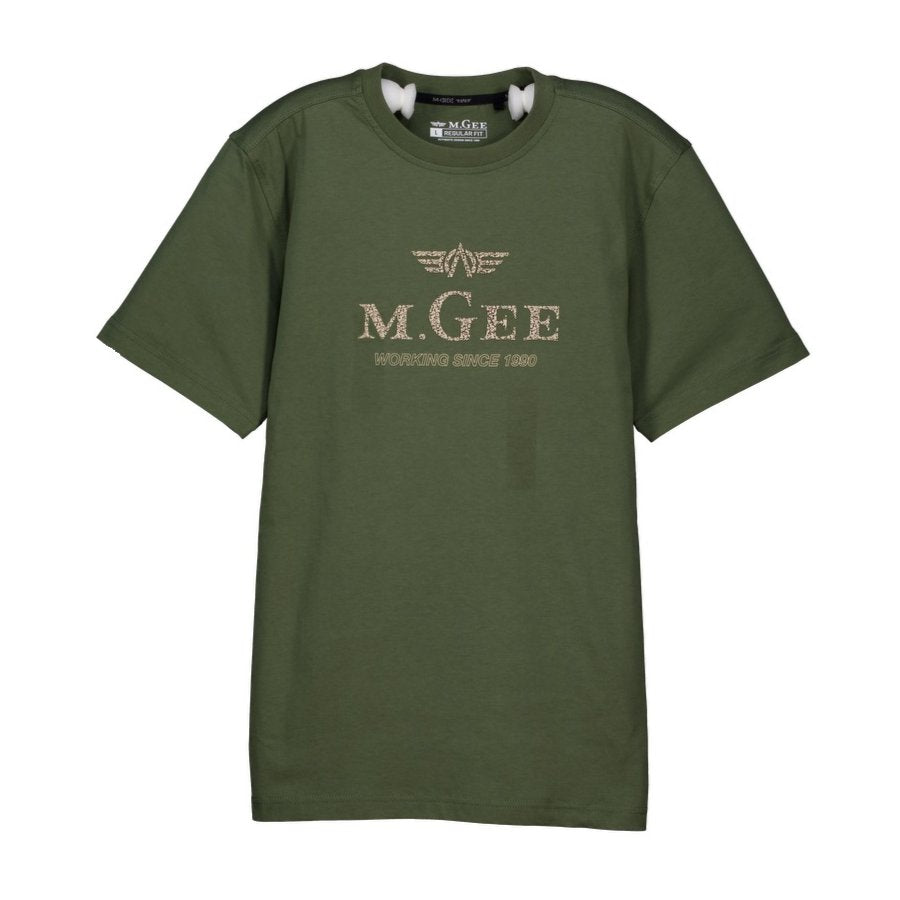 MGee Kaos Pria Lengan Pendek Oliver C135 Green - MGAIAR0070