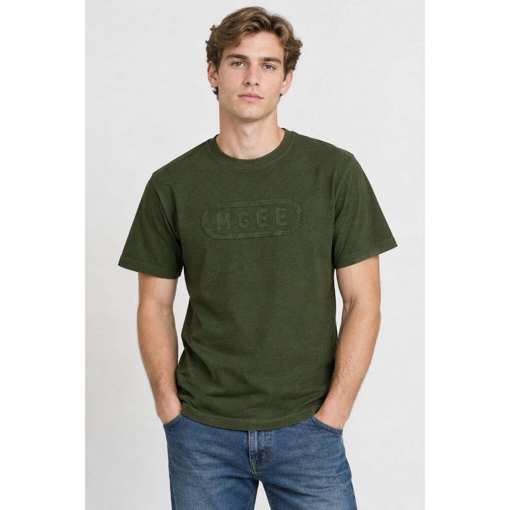 MGee Kaos Pria Lengan Pendek Oliver C104 Green - MGAIAR0067