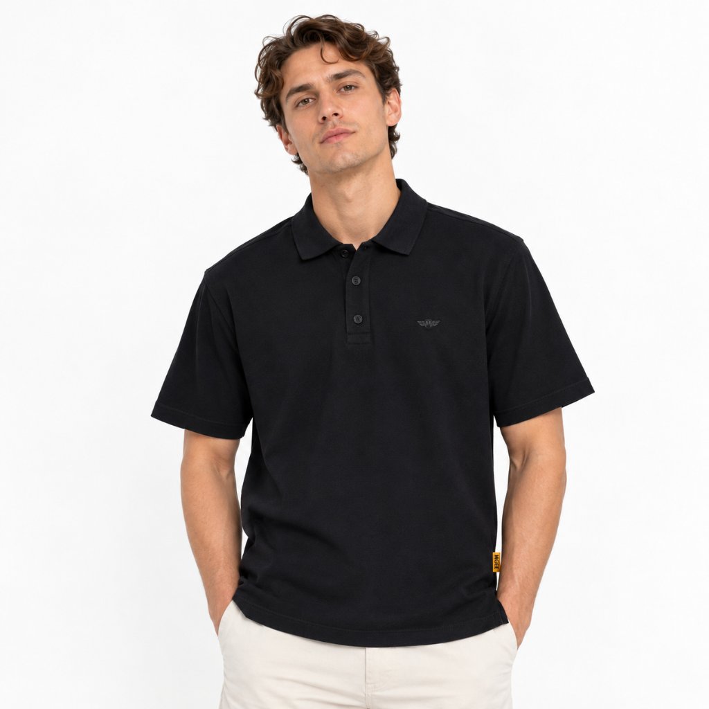 M.Gee Kaos Polo Wanky Pria Lengan Pendek Mgee MARK - MGAPAR0052 Black