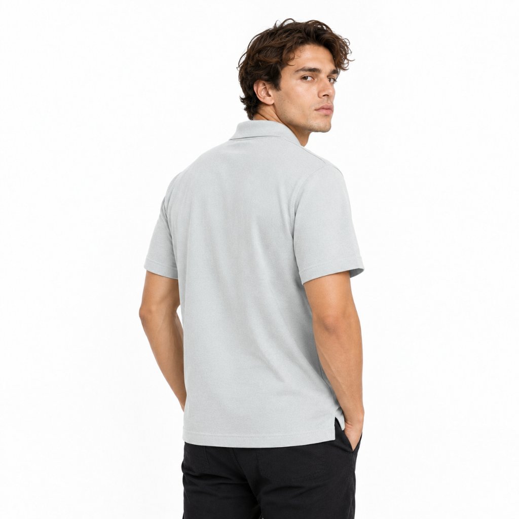 M.Gee Kaos Polo Wanky Pria Lengan Pendek Mgee MARK - MGAPAR0051 Grey
