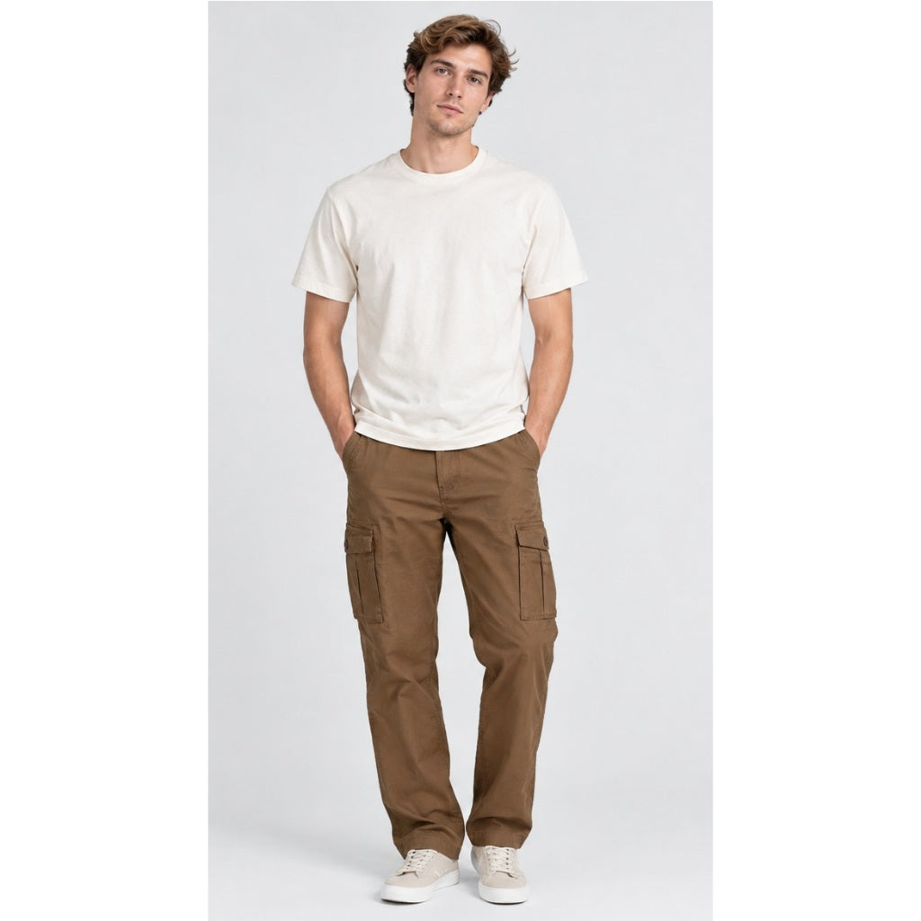 MGee Celana Kargo Panjang Pria Outdoor Cargo Pant GREG-S C002 Light Brown - MGBGBR0027.03F