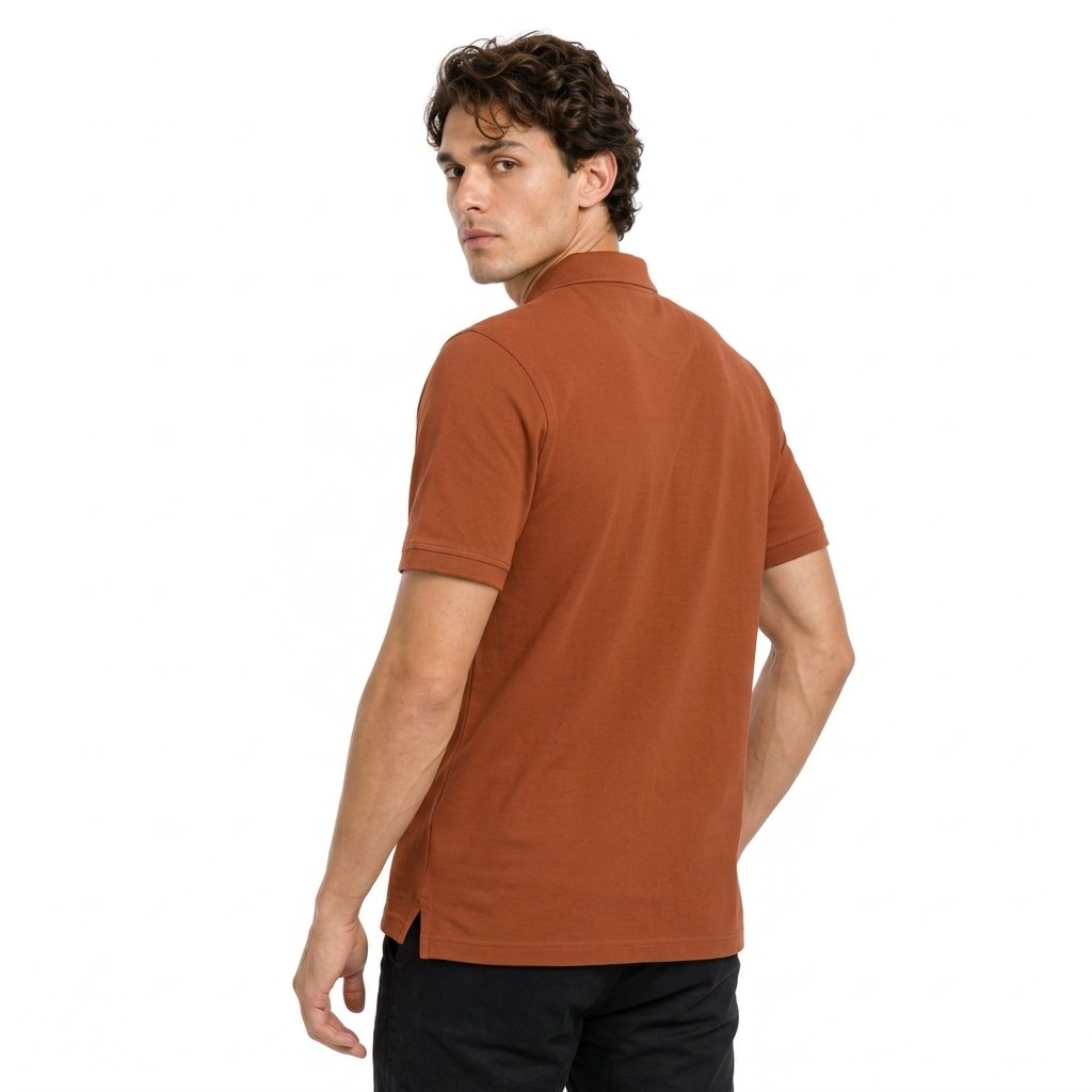 M.Gee Kaos Polo Wanky Pria Lengan Pendek Mgee MARK - MGAPAR0055 Brown