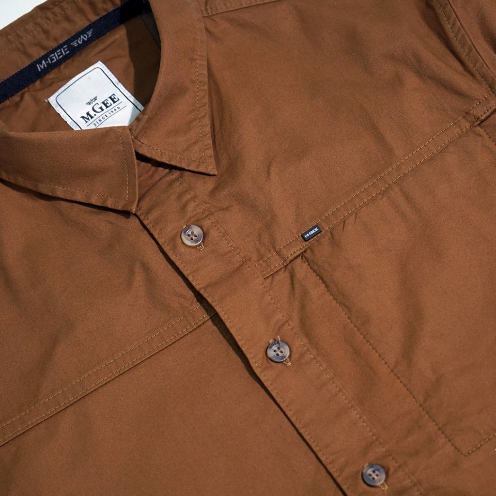 Shirt Long Sleeve Texas C010 Light Brown