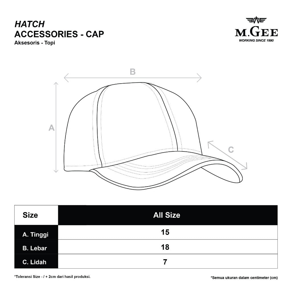Topi Cap Casper Grey