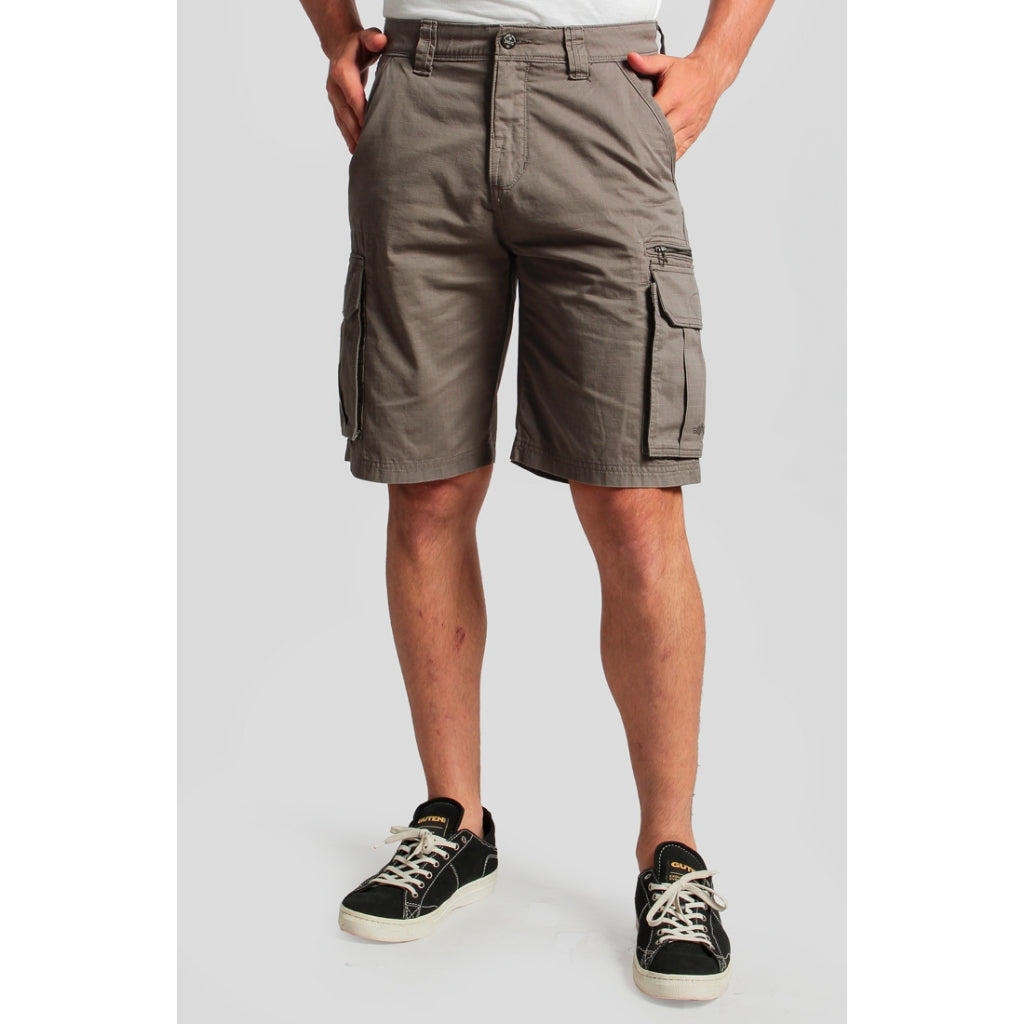 Short Pants Cargo Rows C003 Light Grey