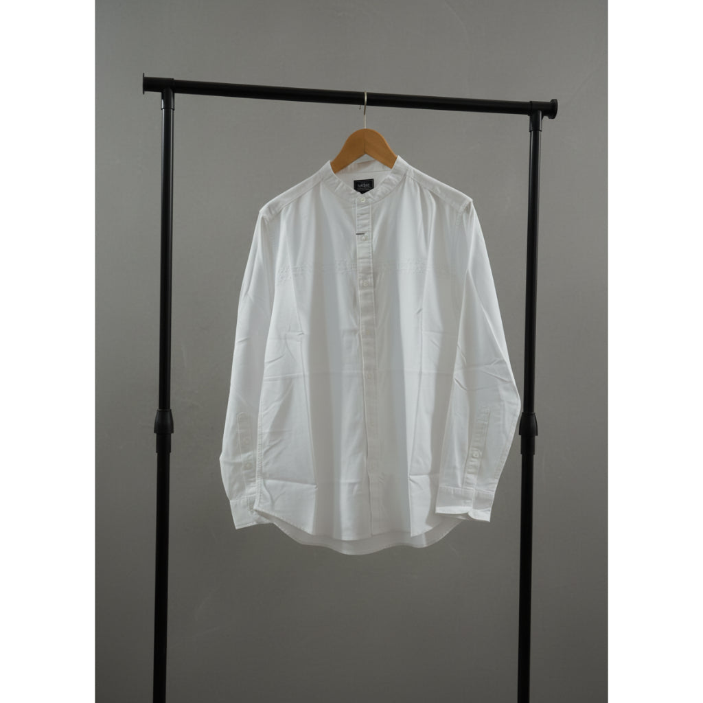 MGee Kemeja Koko Lengan Panjang Pria Original Autus C054 White