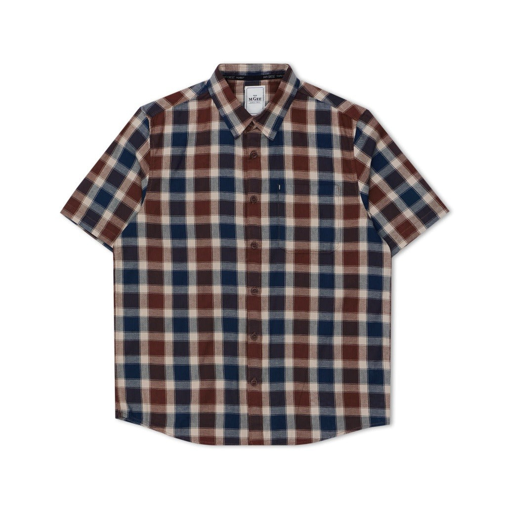 Kemeja Lengan Pendek ALTO C108 Brown