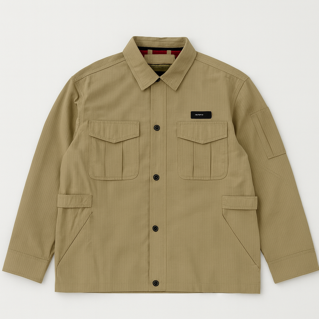 MGee Jaket Pria Tebal Hitam Jumbo Dewasa Mgee Parka C011 Cream