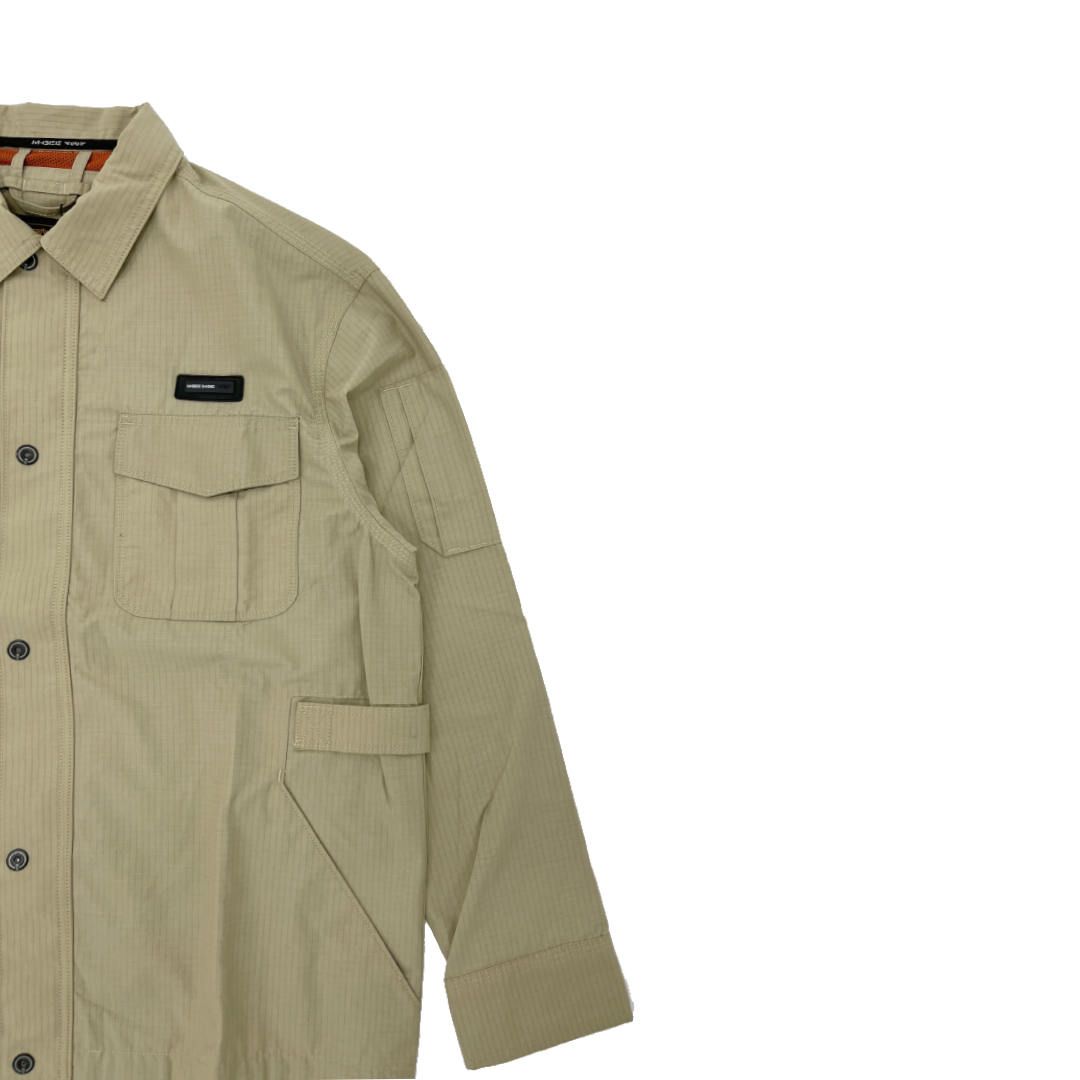 MGee Jaket Pria Tebal Hitam Jumbo Dewasa Mgee Parka C011 Cream