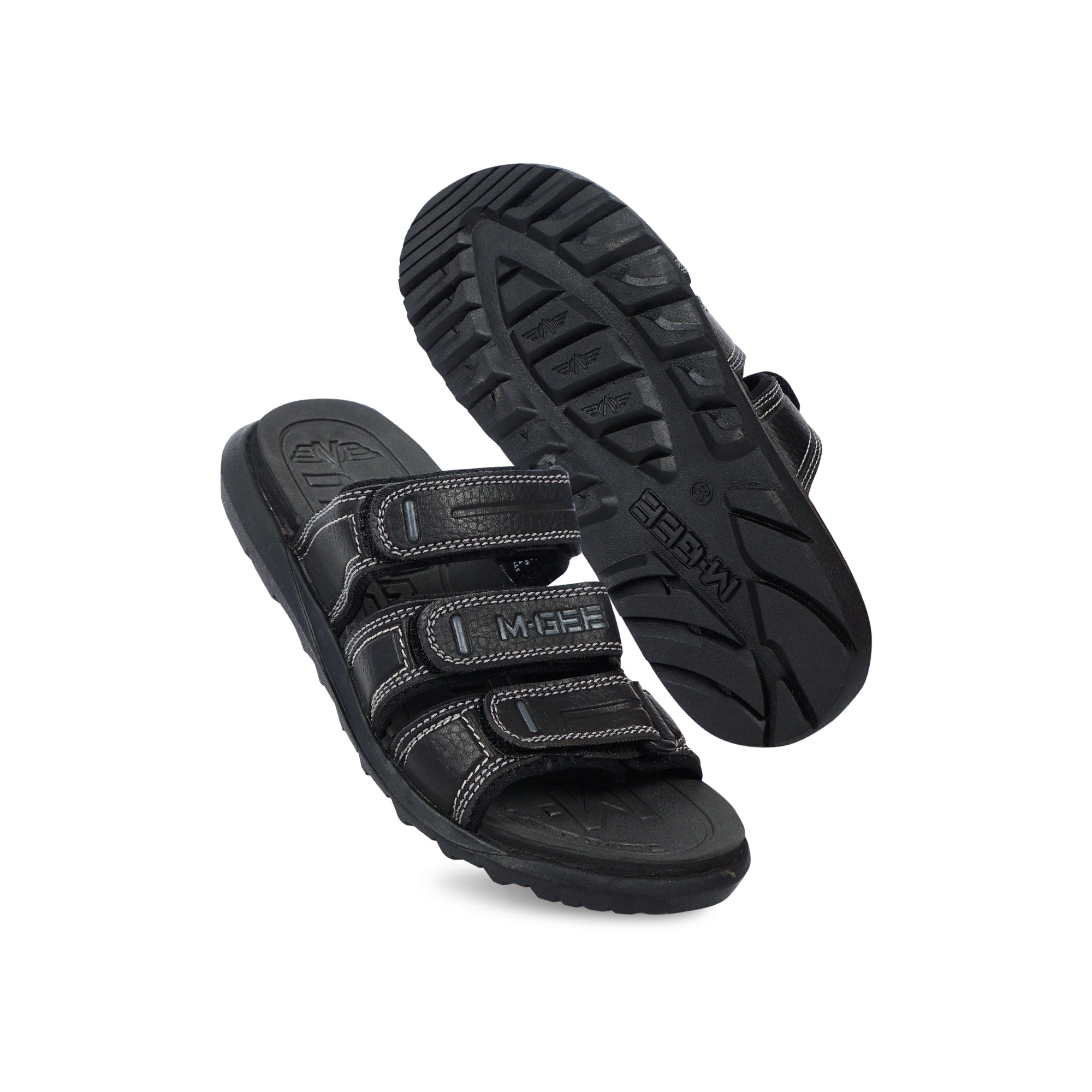 M.Gee Sandal Pria Dewasa Sendal Casual Mgee Original MG-TIGGA Hitam