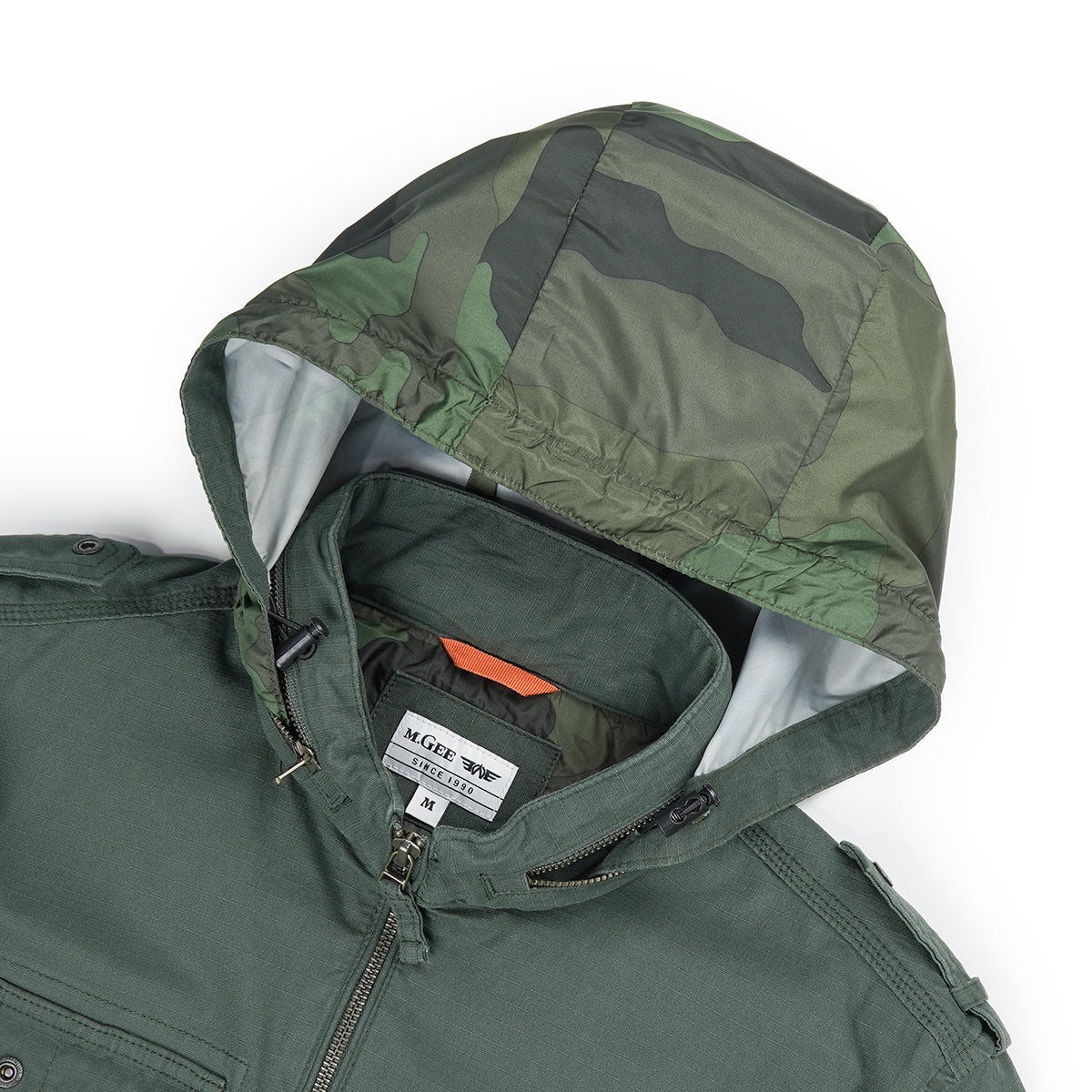 M.Gee Jaket Parka Pria Outdoor Jacket Mgee Hunter C013 Green