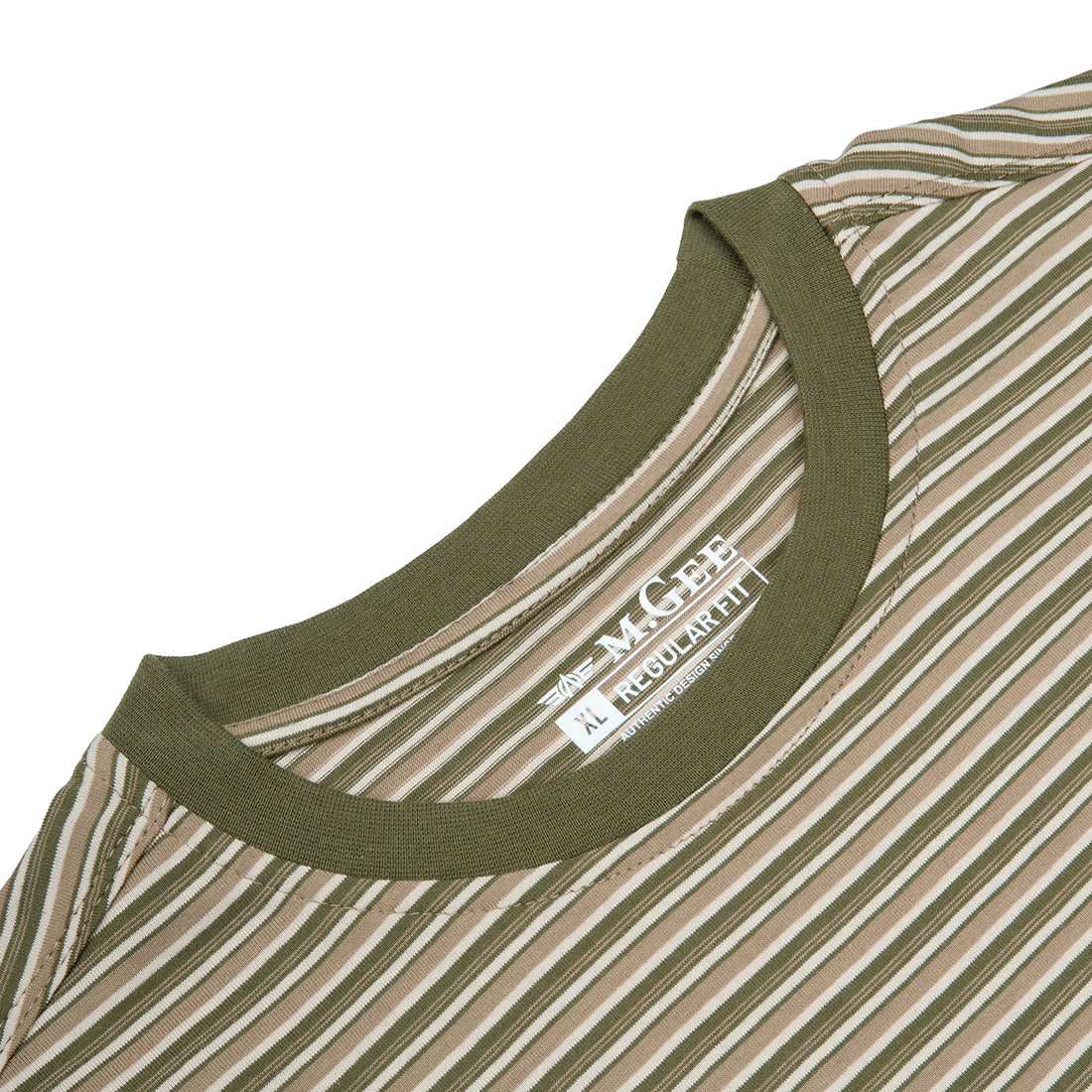 Striped t-shirt Otis C001 Olive
