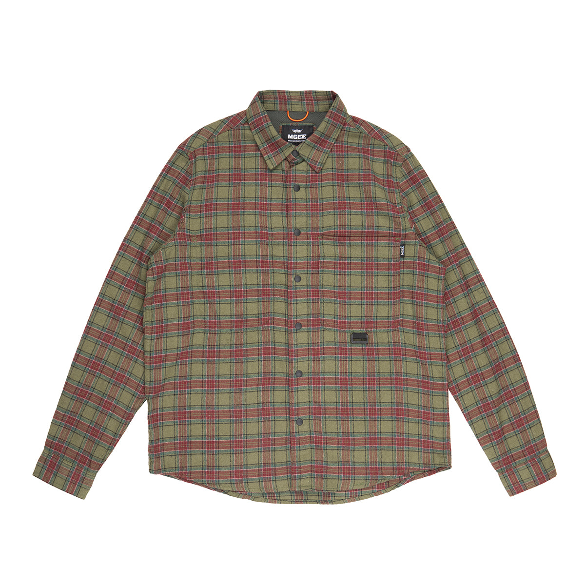 MGee Kemeja Flanel Pria Motif Kotak Kotak Jazon C001 Green
