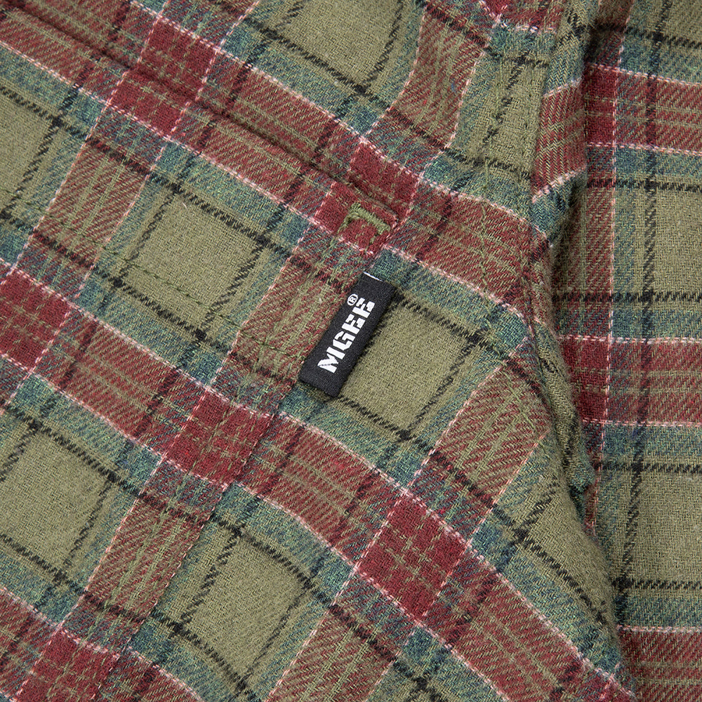 MGee Kemeja Flanel Pria Motif Kotak Kotak Jazon C001 Green