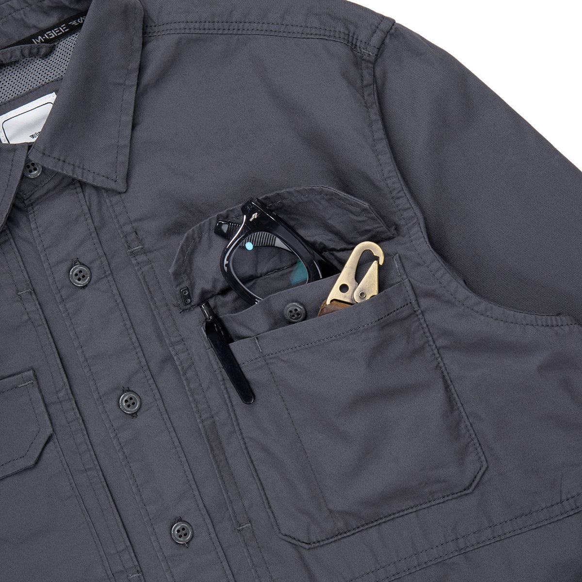 M.Gee Kemeja Kerja Outdoor Lengan Panjang GORDON C065 Dark Grey