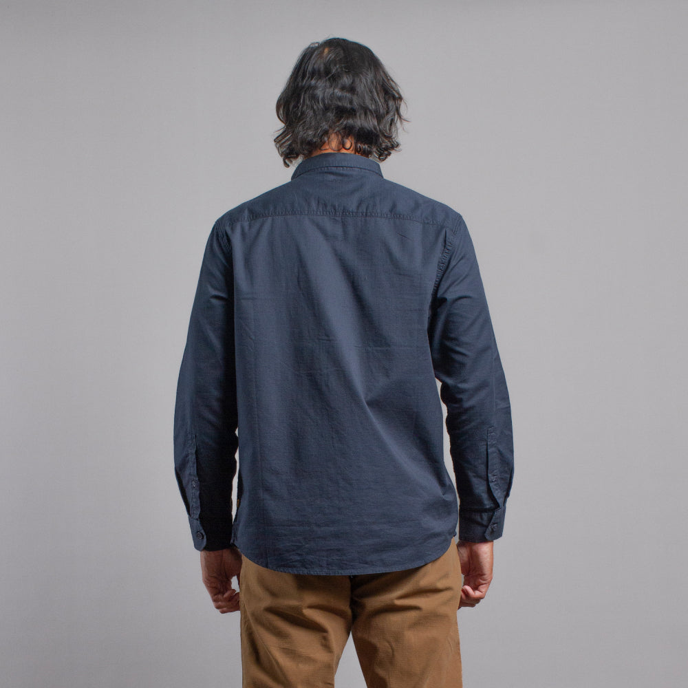 MGee Kemeja Lengan Panjang Kotak Pria Outdoor Camper C022 Dark Grey