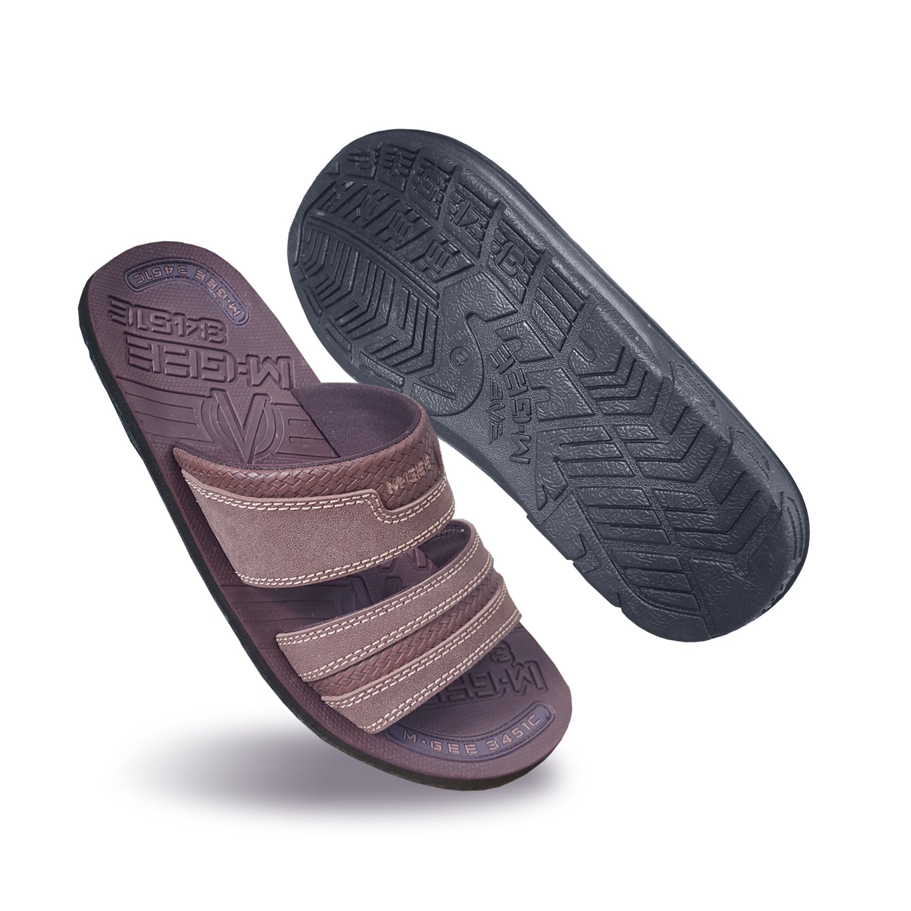 M.Gee Sandal Pria Sendal Casual Mgee Original MG-BARATA Coklat