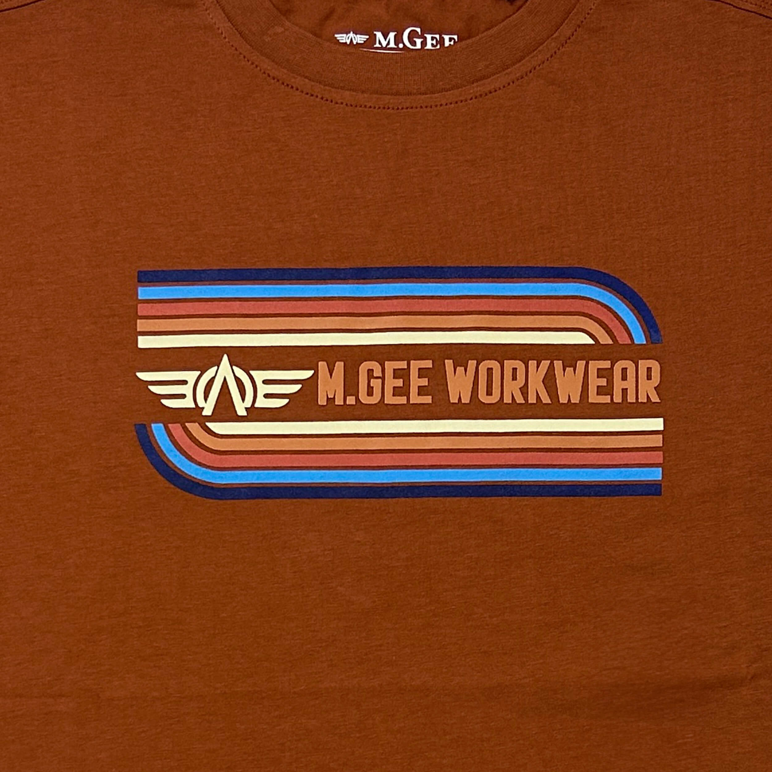 MGee Kaos Pria Lengan Pendek Original M Gee Oliver C116 Teracota