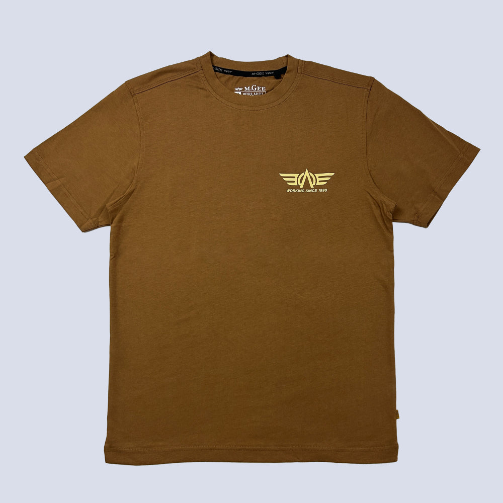 MGee Kaos Pria Lengan Pendek Original M Gee Oliver C117 Brown